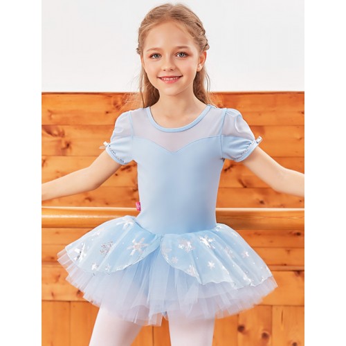 Children Pink blue tu tu skirts ballet dance dresses fairy dresses practice clothes Princess Aisha Tutu costumes